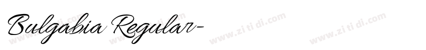 Bulgabia Regular字体转换